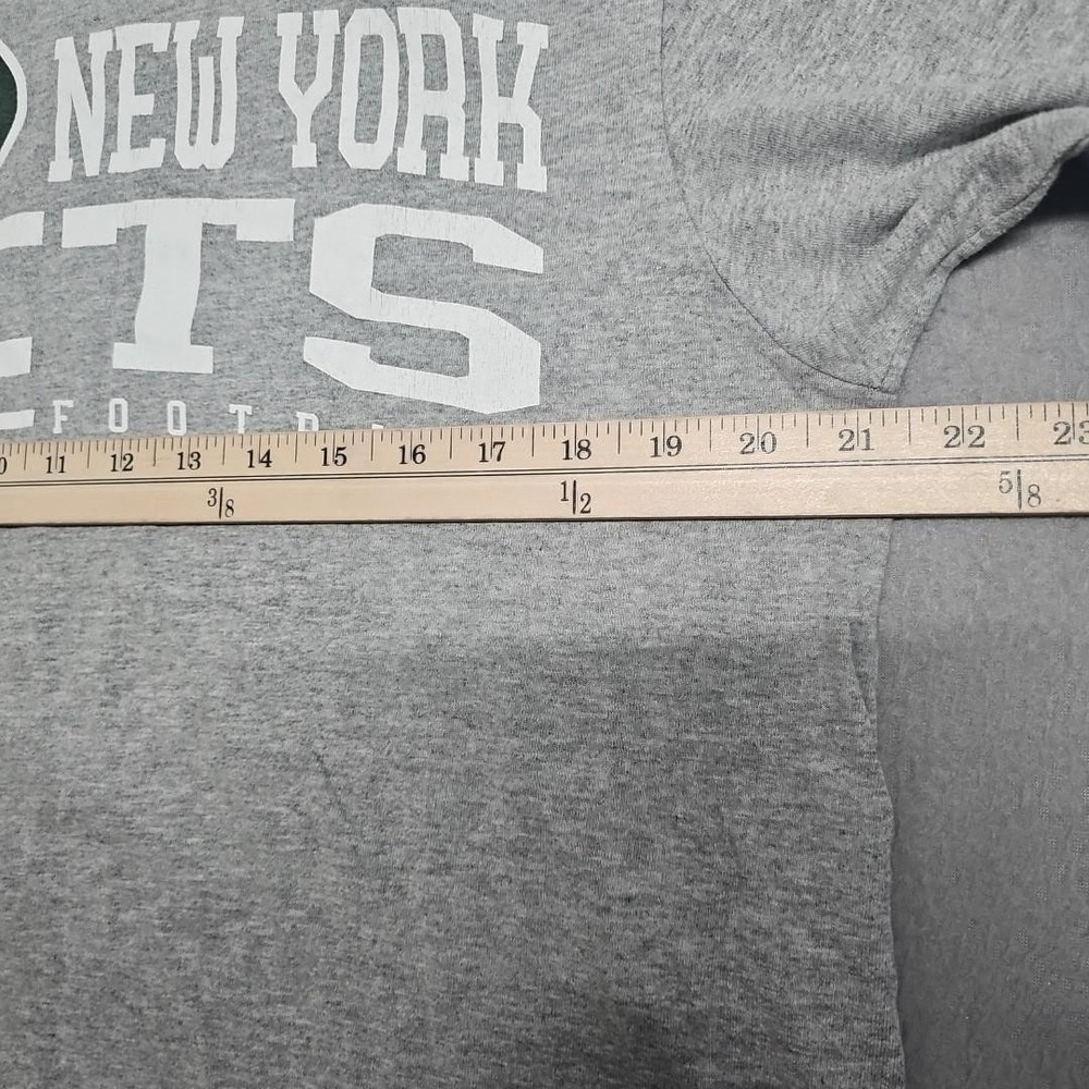 New York Jets NFL Reebok T-Shirt Mens L Gray Short Sleeve Jets Football - Picture 5 of 7